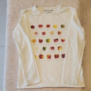 Crewcuts Kids Multicolor Apple Print Long Sleeve Tee